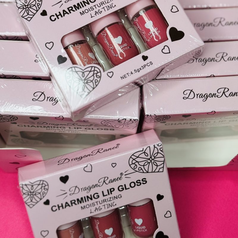 پک 3 تایی رژلب مایع دراگون DragonRanee Charming Lip Gloss بسته 12 پک 3 تایی - Image 2