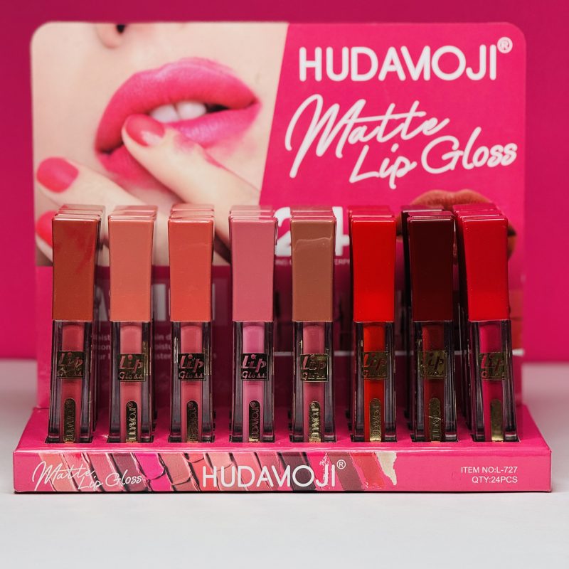 رژ لب مایع مات HUDAMOJI – پک ۲۴ عددی (Matte Lip Gloss - Image 1