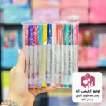 خط چشم ماژیکی رنگی بسته ۱۲عددی (پخش عمده لوازم آرایشی آنا)